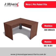 Mesa L Pés Painel Fita